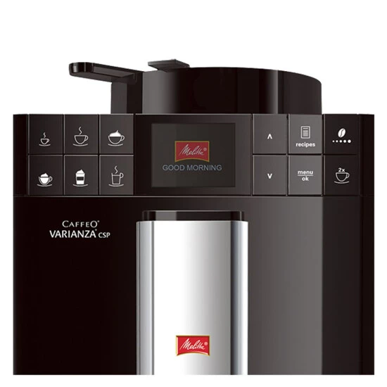 Brandneu 👍 Melitta Varianza CSP, Espressomaschine, 1,2 L, Kaffeebohnen, Gemahlener Kaffee, Eingebautes Mahlwerk, 1450 W, Schwarz ❤️ 4 Brandneu 👍 Melitta Varianza CSP, Espressomaschine, 1,2 L, Kaffeebohnen, Gemahlener Kaffee, Eingebautes Mahlwerk, 1450 W, Schwarz ❤️ - Image 4