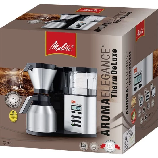 Bestpreis ✔️ Melitta Aroma Elegance Therm Deluxe Schwarz-Edelstahl Filter-Kaffeemaschine 🔔 13 Bestpreis ✔️ Melitta Aroma Elegance Therm Deluxe Schwarz-Edelstahl Filter-Kaffeemaschine 🔔 - Image 13