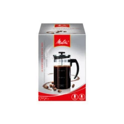 Bester Verkauf ⭐ MELITTA Premium Kolbenkaffeemaschine Aus Glas Und Edelstahl 8 Tassen ⌛