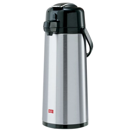 Rabatt 🔔 Melitta Pump Isolierkanne 2,2 Liter Silber / Schwarz 😉 1 Rabatt 🔔 Melitta Pump Isolierkanne 2,2 Liter Silber / Schwarz 😉