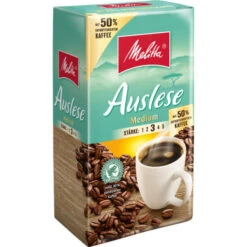Bester Verkauf 😀 MELITTA Filterkaffee Auslese Medium Mit 50% Entkoffeiniertem Kaffee 500g 🎉