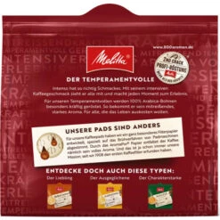 Auslauf 🌟 MELITTA Kaffeepads BellaCrema Intenso 10x16 Pads 100% Arabica Starkes Aroma 🔔 -Melitta Verkaufsladen unnamed file 1610