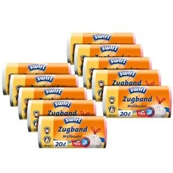 Budget 🔥 Melitta 10er SET - Müllbeutel A 20 Liter Swirl Mit Zugband / Mülltüte 🧨