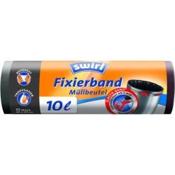Coupon ⌛ Melitta Swirl 10Liter Fixierband Müllbeutel Reißfeste 3Schichtenfolie 4er Pack ✨