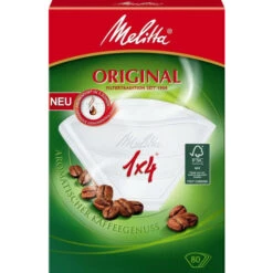 Großhandel 🎁 Melitta Original Kaffeefilter Filtertüten 1x4 In Weiß 80 Stück 💯 -Melitta Verkaufsladen unnamed file 54