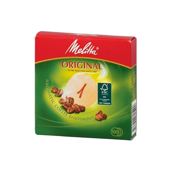 Großhandel 🛒 Melitta Rundfilterpapier 1 Naturbraun 100ST ✔️ 1 Großhandel 🛒 Melitta Rundfilterpapier 1 Naturbraun 100ST ✔️