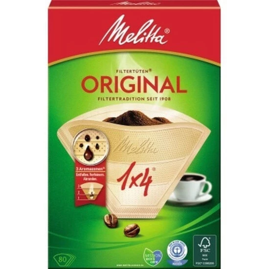 Neu 😉 Melitta Kaffeefiltertüte Typ 1x4 206810 Naturbraun 80 St./Pack. 🧨 5 Neu 😉 Melitta Kaffeefiltertüte Typ 1x4 206810 Naturbraun 80 St./Pack. 🧨 - Image 5