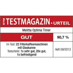 Beste Bewertungen von 🧨 Melitta Optima Timer 100801 Bk, Filterkaffeemaschine Mit Glaskanne Und Timer-Funktion, Abnehmbarer Wassertank, Schwarz 🔥 -Melitta Verkaufsladen unnamed file 778