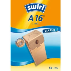 Großhandel 👏 Melitta Swirl A 16 Original - Sparangebot: 5 Premium Papier Staubsaugerbeutel 🔔